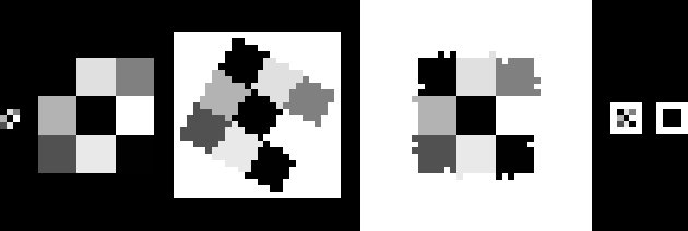 rotating a previously upscaled 3x3 matrix