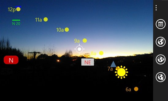 Augmented Reality Sun Position Tracking