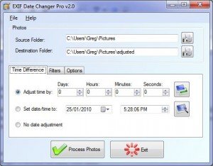 EXIF Date Changer Screenshot